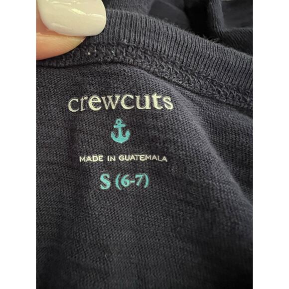 J. Crew Crewcuts Boy's Polar Bear Regular Fit T-Shirt Long Sleeve Navy S (6-7) - Picture 2 of 8